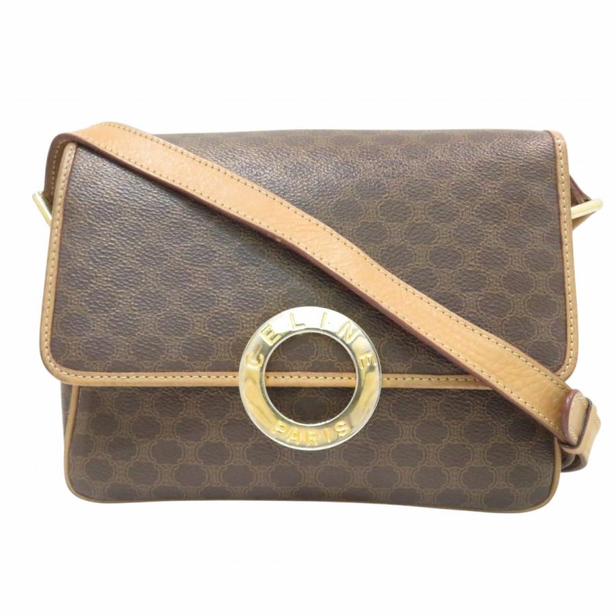 CELINE（セリーヌ） ショルダーバッグ マカダム PVC レザー レディース 