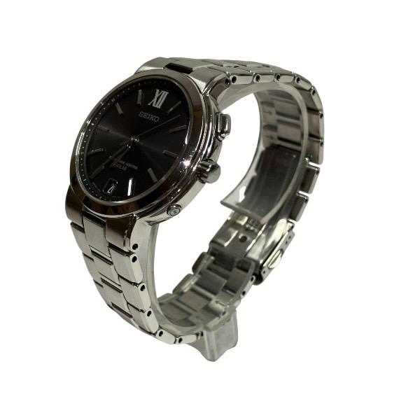 セイコー 7B42-0AA0 電波ソーラー デイト 時計 腕時計 メンズ