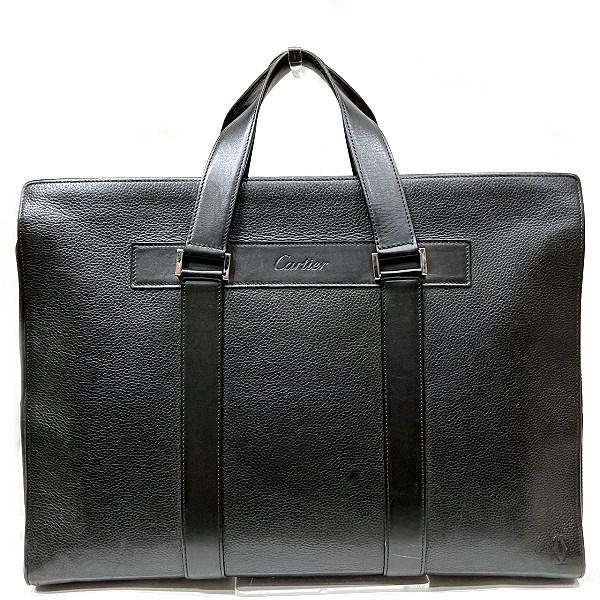 Cartier カルティエ カーフレザー バッグ ビジネスバッグ ブリーフ 