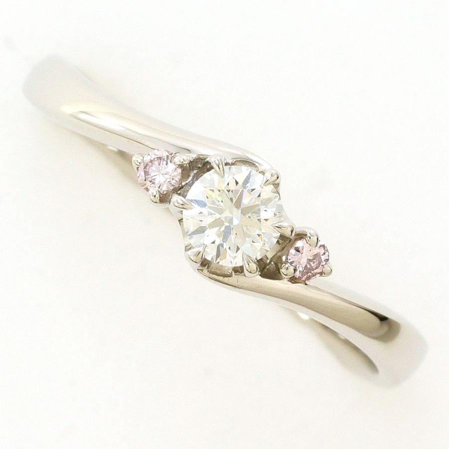 pt900 プラチナ　ダイヤモンドリング　指輪　13号 リング・指輪 PT900 プラチナ 13号 ダイヤモンド 0.207 ピンク