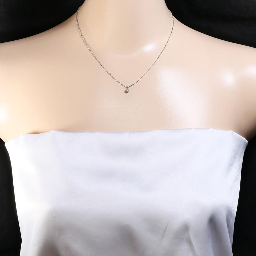 ネックレス PT900/プラチナ PT850/プラチナ ダイヤ 0.20ct 総重量約1.6 