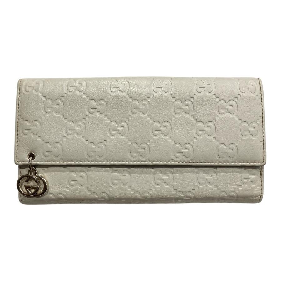 GUCCI グッチ 長財布 グッチシマ Wホック 長財布 212104 GUCCI（グッチ） 長財布 Wホック GGチャーム グッチシマ レザー 212104