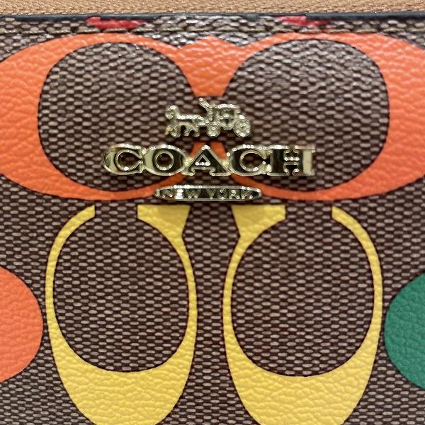 日本最大のブランド 新品 コーチ レインボー シグネチャー 長財布