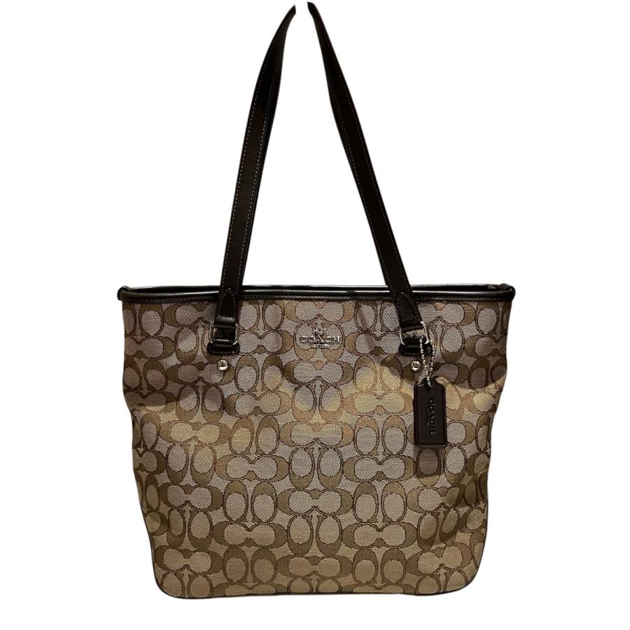 COACH（コーチ） トートバッグ シグネチャー キャンバス×レザー F55364 