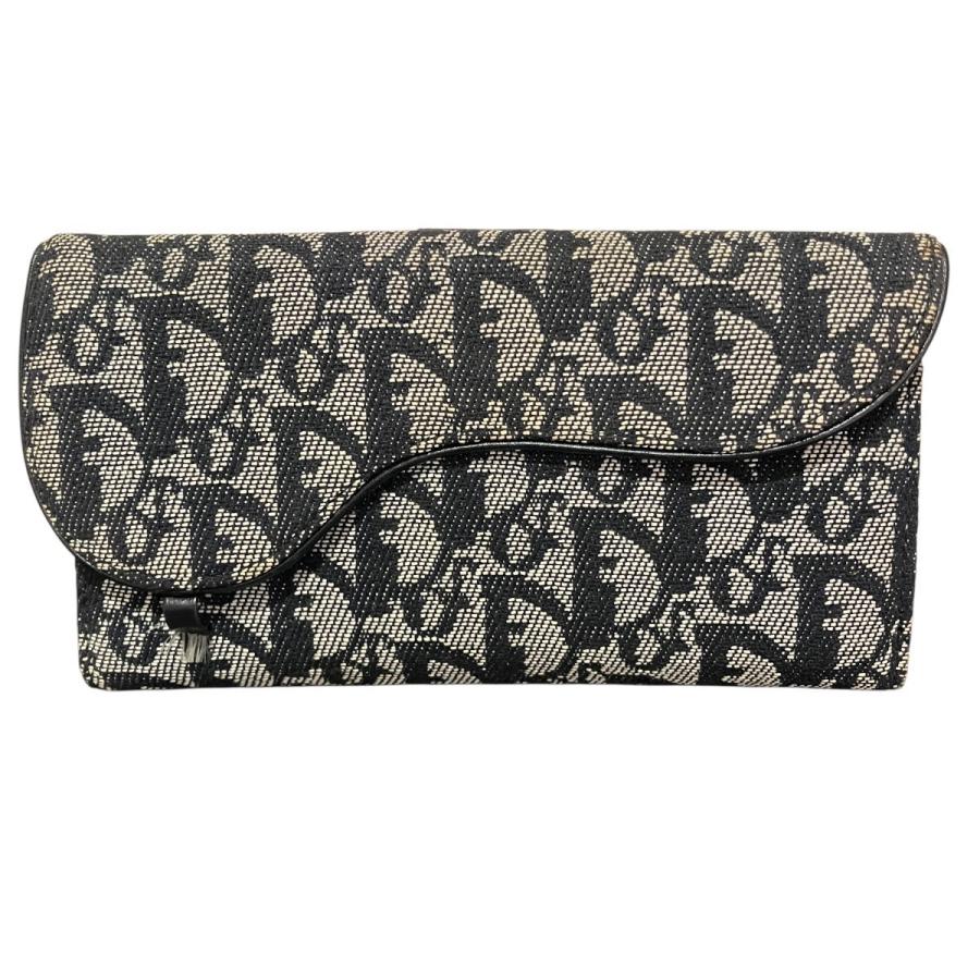Christian Dior ディオール トロッター サドル 長財布 ディオール Dior サドル 長財布 トロッター キャンバス レザー