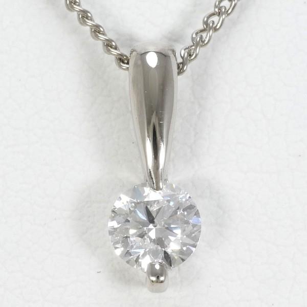 ネックレス K18 18金 WG ホワイトゴールド ダイヤ 0.304 鑑定書 総重量