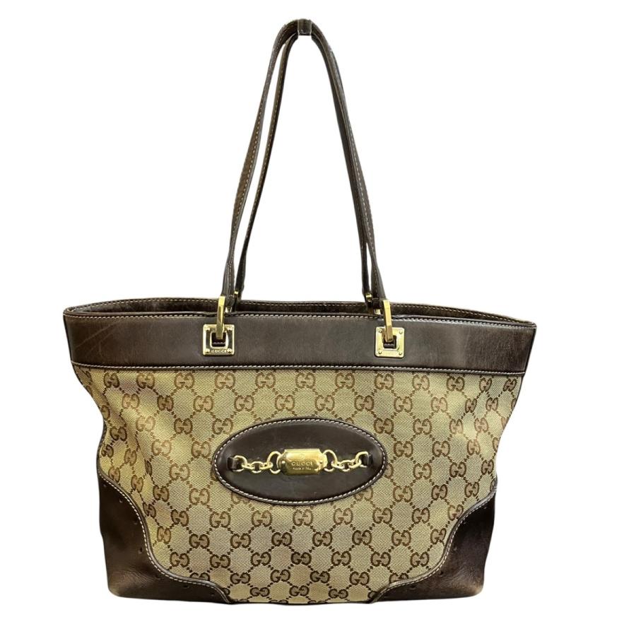 GUCCI（グッチ） ホースビット トートバッグ GGキャンバス キャンバス