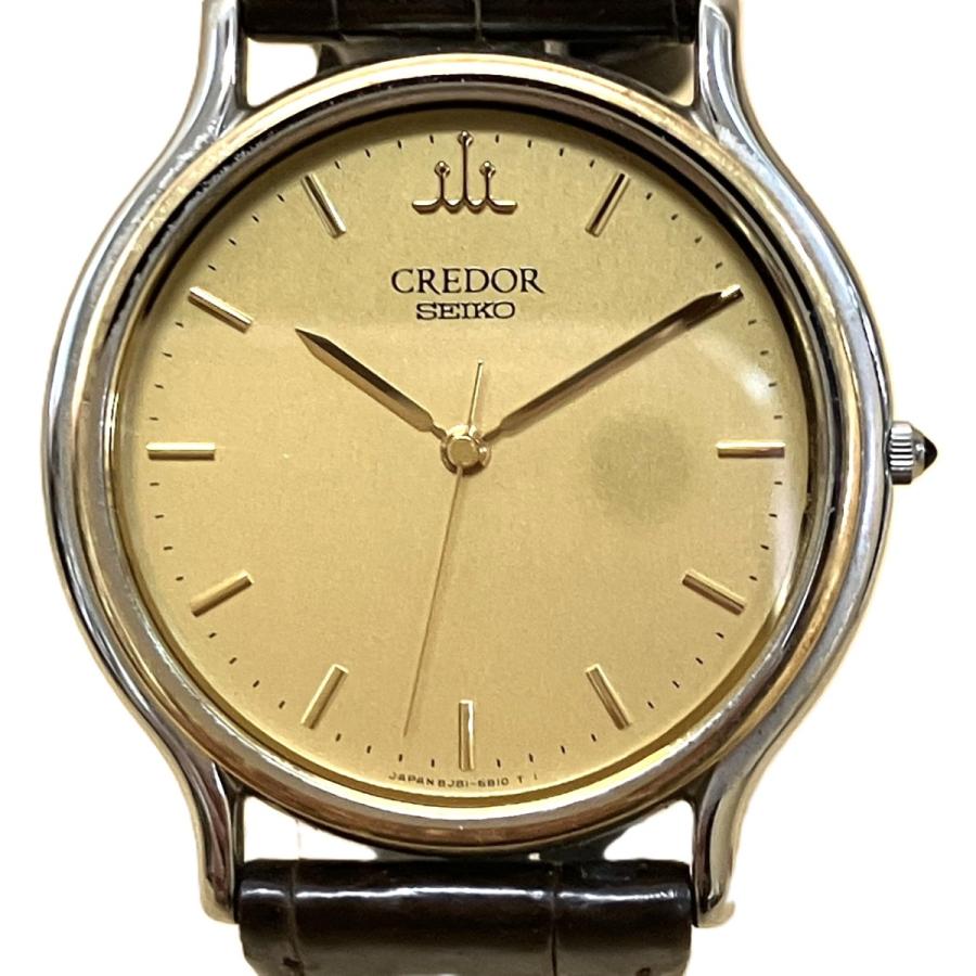 SEIKO（セイコー） クレドール 腕時計 総重量約23.2g SS 本革 クオーツ