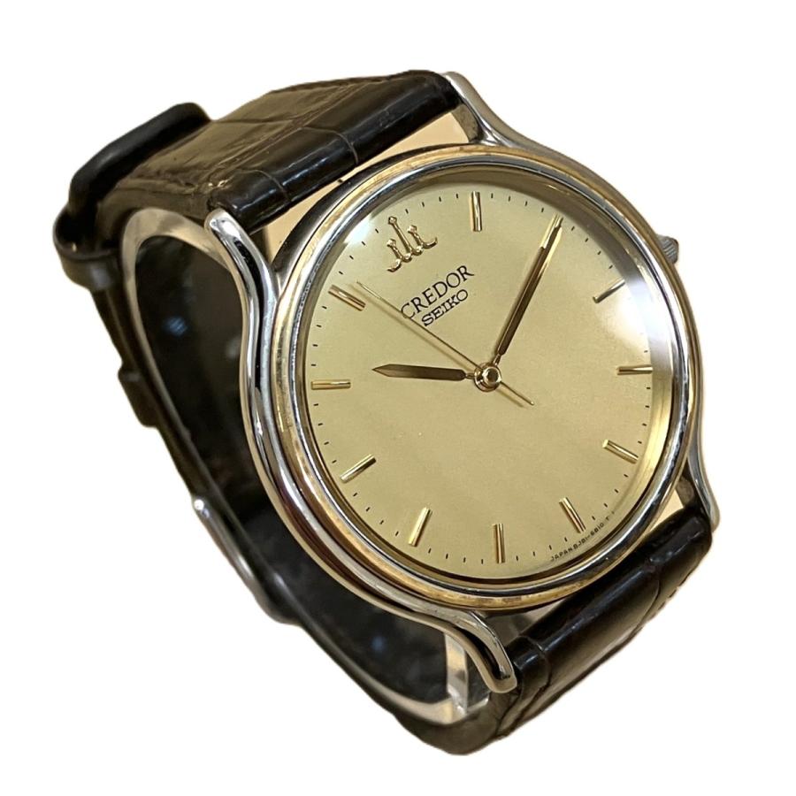 SEIKO（セイコー） クレドール 腕時計 総重量約23.2g SS 本革 クオーツ