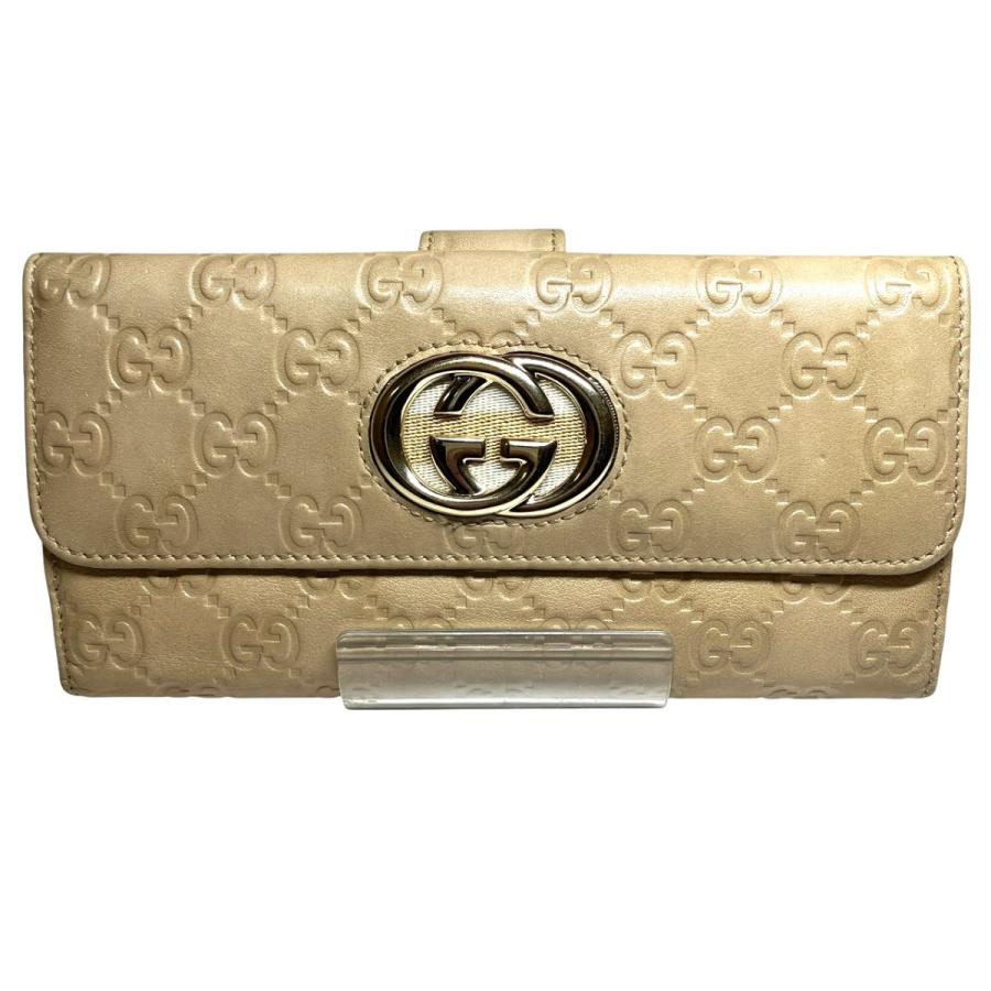 GUCCI（グッチ） 二つ折り財布 グッチシマ レザー 162360 レディース