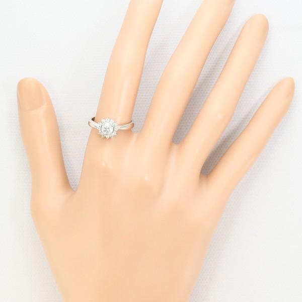 ダイヤモンドリング プラチナ900 12.5号 リング PT900 プラチナ 指輪 12.5号 ダイヤ 0.465 SI2 0.24 鑑定