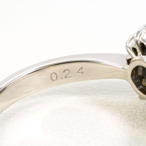 ダイヤモンドリング プラチナ900 12.5号 リング PT900 プラチナ 指輪 12.5号 ダイヤ 0.465 SI2 0.24 鑑定