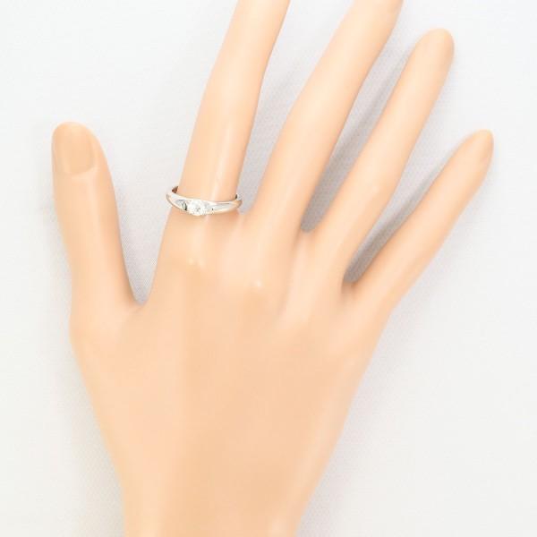 pt900 プラチナ　ダイヤモンドリング　指輪　13号 Pt900】 豪華！ ダイヤ 0.5ct Vデザイン リング 13号 プラチナ