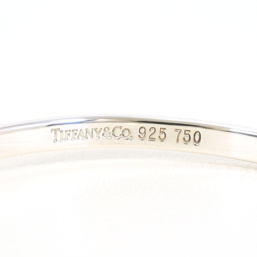 【正規品】ティファニーK18YG × Silver925ラブノットバングルブレス TIFFANY&Co.（ティファニー） ラブノット バングル K18YG シルバー925