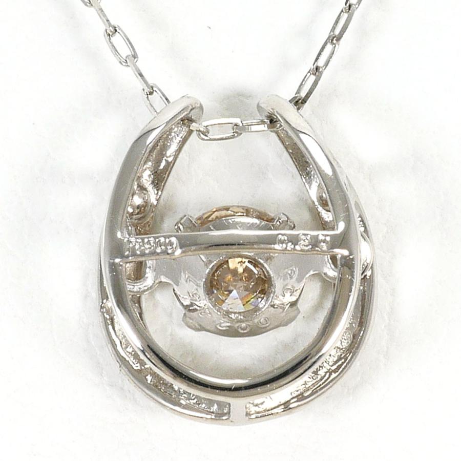 ネックレス PT900/プラチナ ブラウンダイヤ 0.20ct 総重量約1.5g 約 
