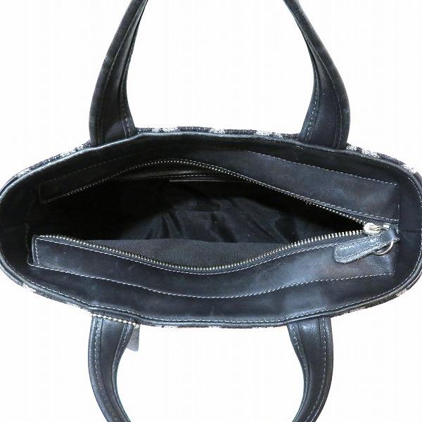 コーチ COACH 6167 ジャガード×レザー バッグ ハンドバッグ レディース