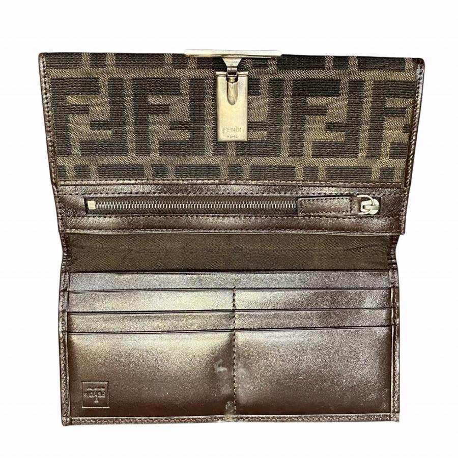 FENDI（フェンディ） 長財布 ズッカ キャンバス レザー 07-15828/0-012