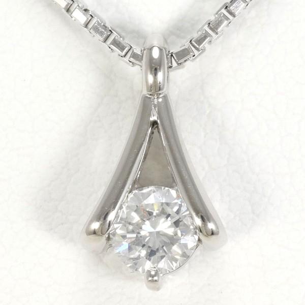 ネックレス PT900 プラチナ PT850 ダイヤ 0.26 SI1 鑑定書 総