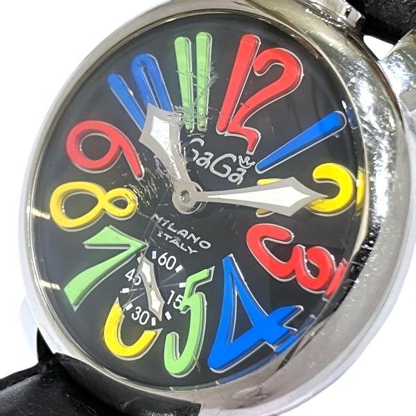 ガガミラノ マヌアーレ48mm スケルトン 時計 腕時計 メンズ 中古