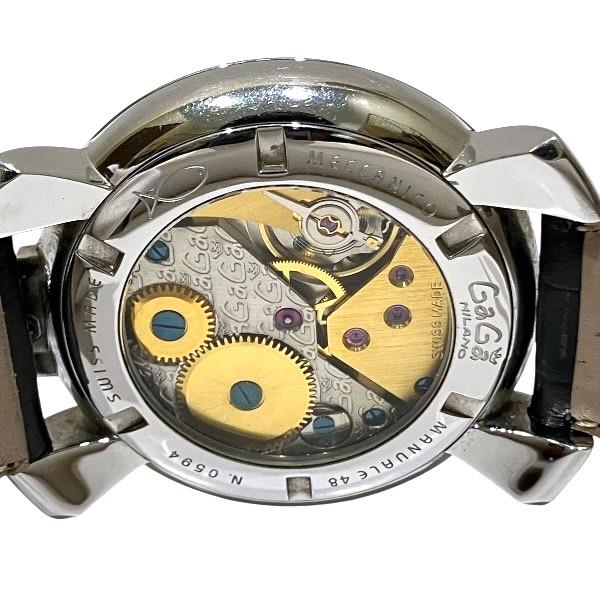 正規品 Gaga Milanoマヌアーレスケルトンリユース48mm GaGa MILANO - 【新品仕上げ済み】ガガ ミラノ マヌアーレ48MM