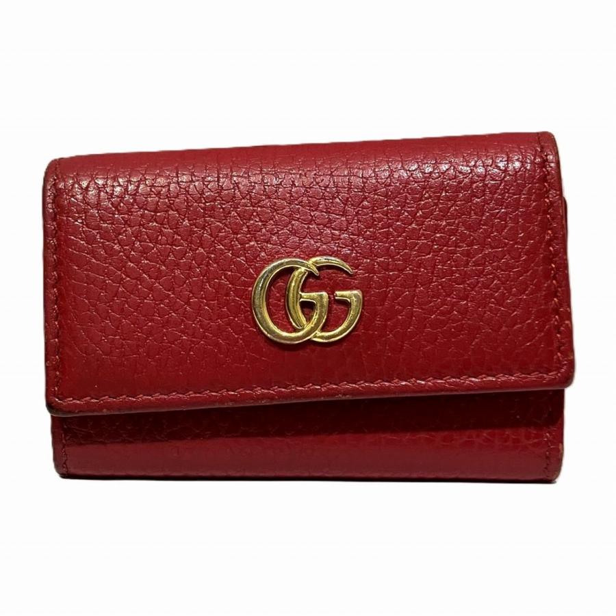 GUCCI（グッチ） キーケース GGマーモント レザー 456118 レディース