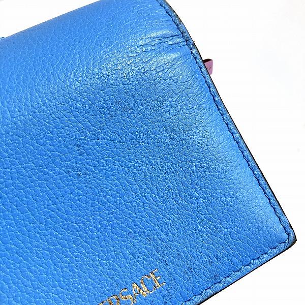 ヴェルサーチ メデューサ ロゴ 2つ折り財布 ユニセックス 中古 ヴェルサーチ メデューサ ロゴ 2つ折り財布 ユニセックス 中古