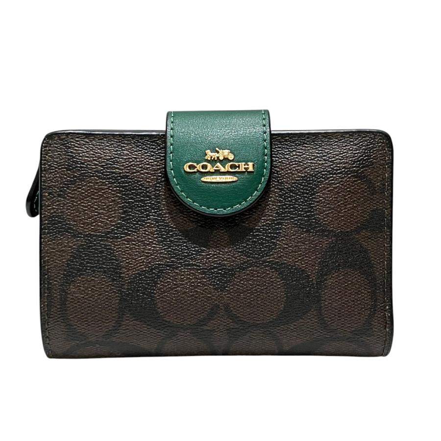 未使用品　コーチ　二つ折り財布　ミディアム コーナー ジップ ウォレット COACH（コーチ） ミディアム コーナー ジップウォレット 二つ折り財布