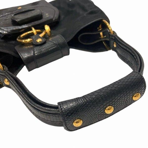 トッズ ハラコ レザー ワンショルダー バッグ ハンドバッグ