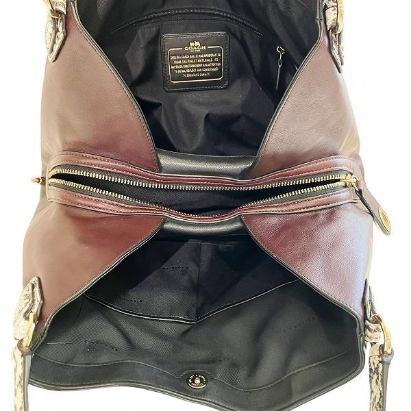 COACH（コーチ） COACH 36551 ポピー イーディー ブラック×ワイン
