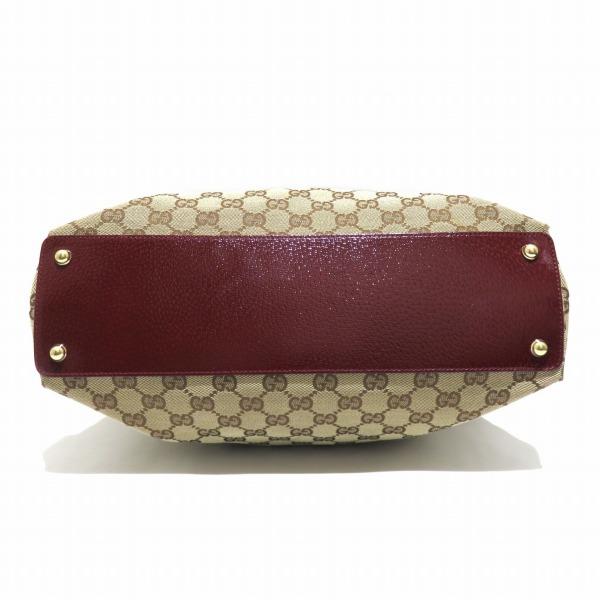 グッチ GUCCI GGキャンバス 120837 レッド バッグ トートバッグ レディース 中古｜wonderprice｜03