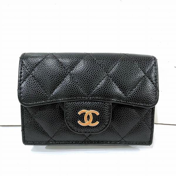 メリー様　CHANEL ボーイシャネル　ラムスキン　折り財布　黒 メリー様 CHANEL ボーイシャネル ラムスキン 折り財布 黒