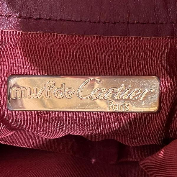 Cartier カルティエ マストライン 巾着型 バッグ ショルダー Cartier カルティエ マストライン 巾着型 バッグ ショルダー