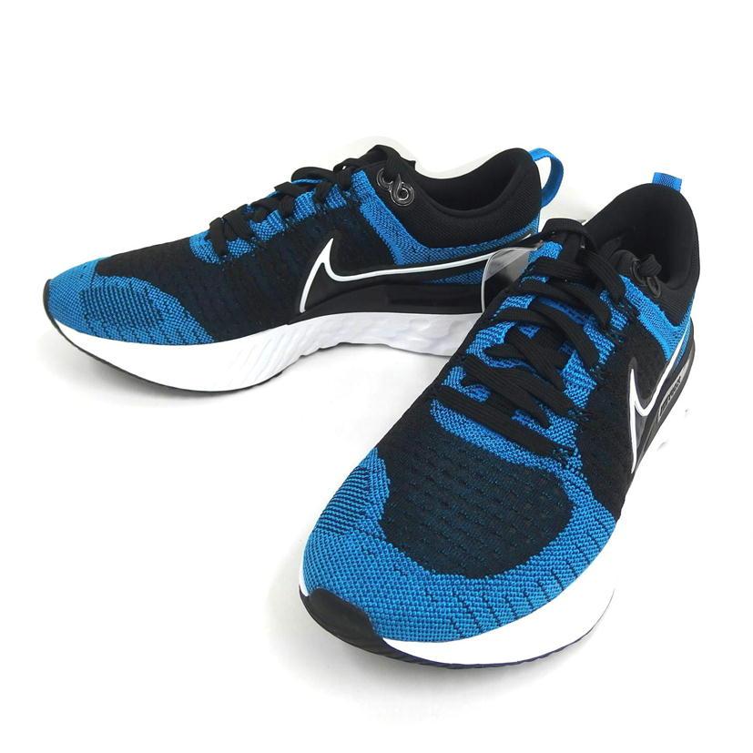 NIKE - ナイキ　リアクト　インフィニティ　ラン　フライニット2  27cm 中古品 NIKE(ナイキ)/リアクトインフィニティランフライニット2/ブルー