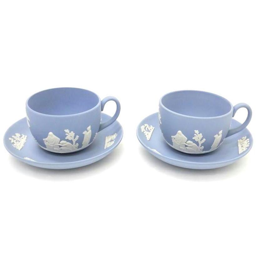 WEDGWOOD/ペアカップ＆ソーサー/ジャスパー/食器類/Bランク/88【中古  