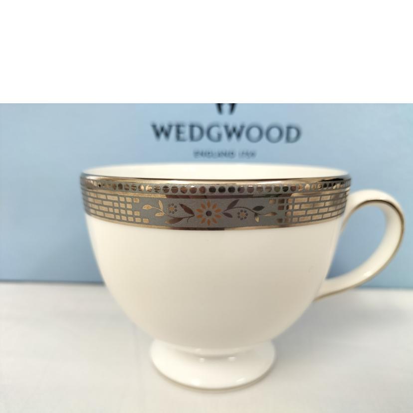 WEDGWOOD ウエッジウッド/マーカサイト カップ\u0026ソーサー ペア/ブランド食器/Aランク/52【中古】の画像