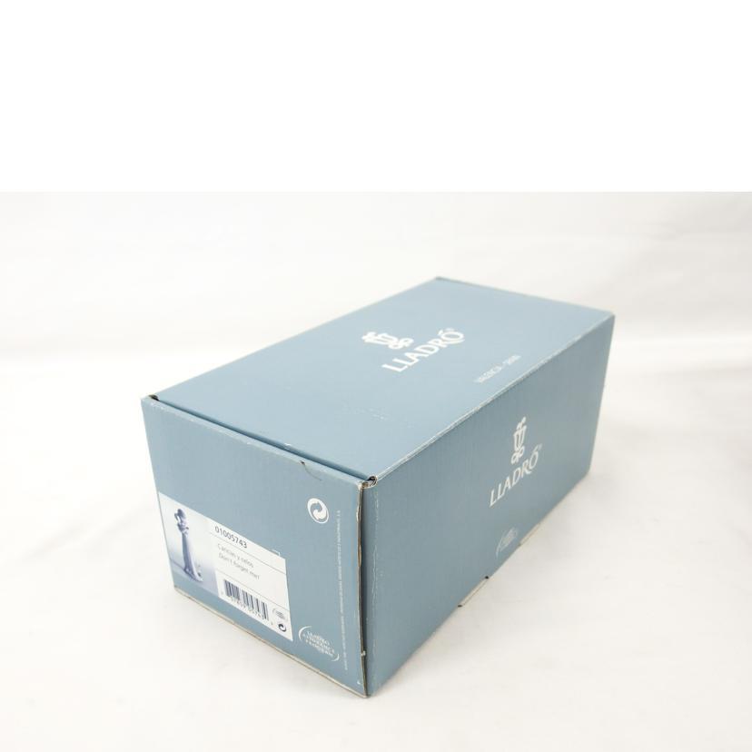 LLADRO　リヤドロ　 少女の陶器置物　箱あり LLADRO（リヤドロ） <br>LLADRO 陶器 置物 人形 フィギュリン 少女 猫