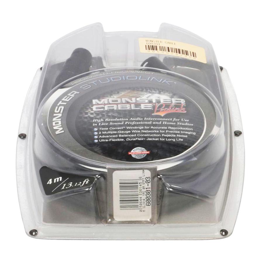 MONSTER CABLE モンスターケーブル/バランスケーブル/4m/600301-03/楽器関連/Sランク/67【中古】 MONSTER CABLE モンスターケーブル/バランスケーブル/4m/600301-03