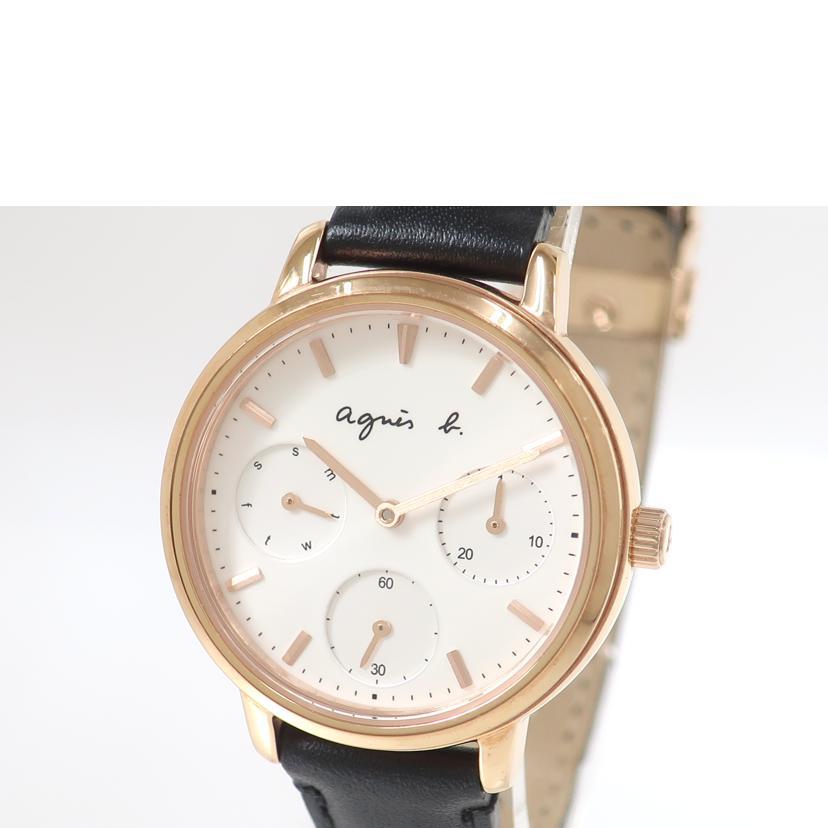 agnes b. アニエスb/レディース時計 革ベルト/FCST989/170***/ABランク/65【中古】 agnes b.（アニエスベー） アニエスb/レディース時計 革ベルト/FCST989