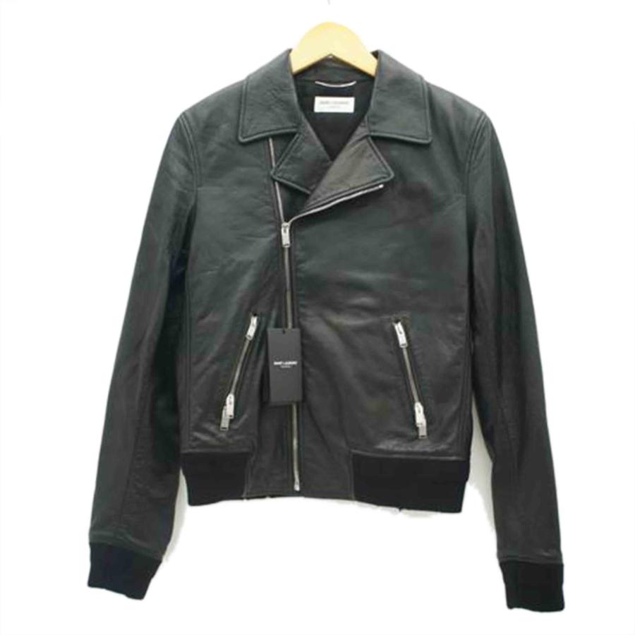 SAINT LAURENT サンローラン/シープレザーライダースジャケット/2016/469961 Y5NQ1/Sランク/05【中古】 SAINT LAURENT サンローラン/シープレザーライダースジャケット/2016