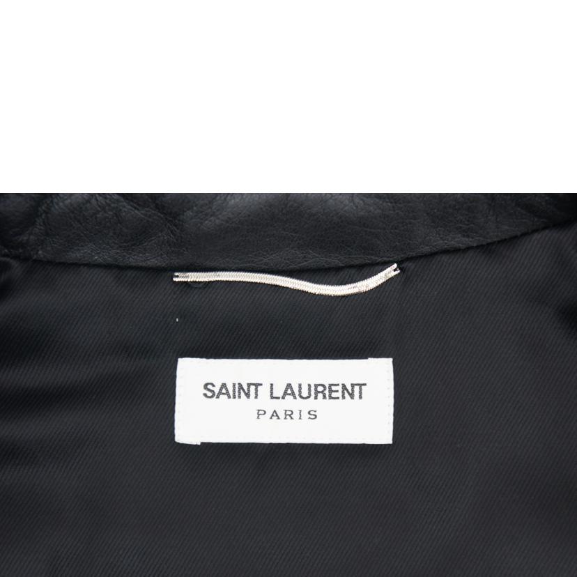 SAINT LAURENT サンローラン/シープレザーライダースジャケット/2016/469961 Y5NQ1/Sランク/05【中古】 SAINT LAURENT サンローラン/シープレザーライダースジャケット/2016