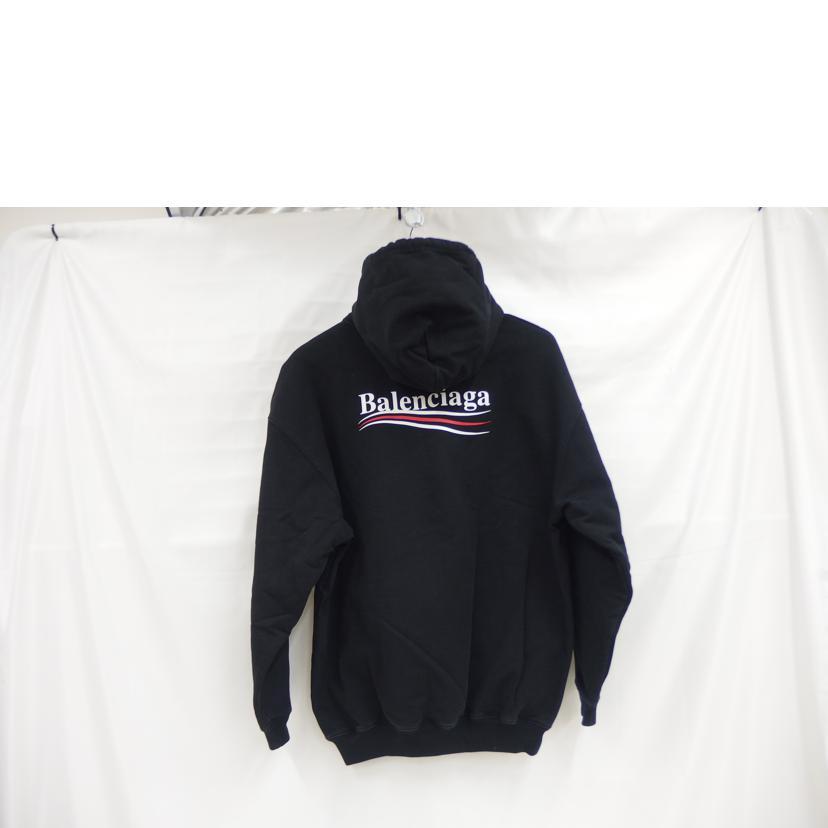 BALENCIAGA バレンシアガ キャンペーンロゴ パーカー 中古・古着通販】BALENCIAGA (バレンシアガ) キャンペーンロゴ