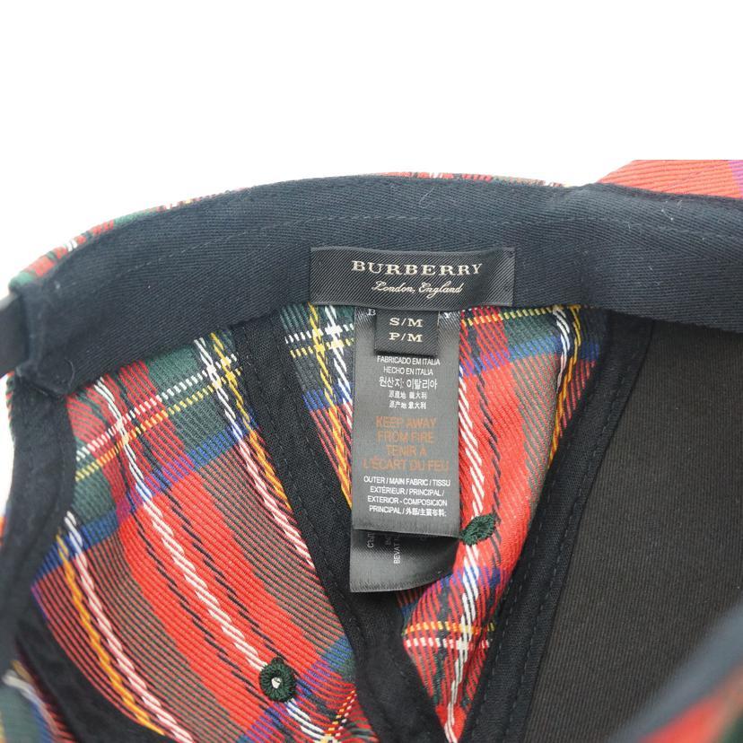 BURBERRY バーバリー/チェック柄ベースボールキャップ/メンズ雑貨/A 