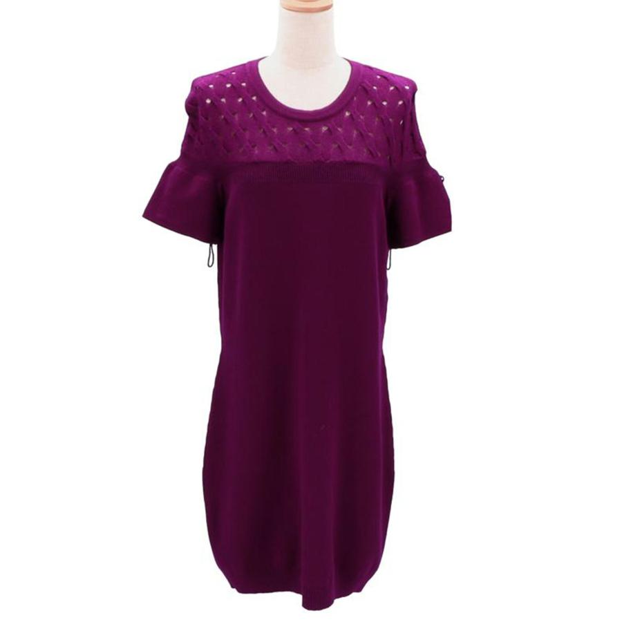 CHANEL ニットワンピース36 - 長袖・七分丈 