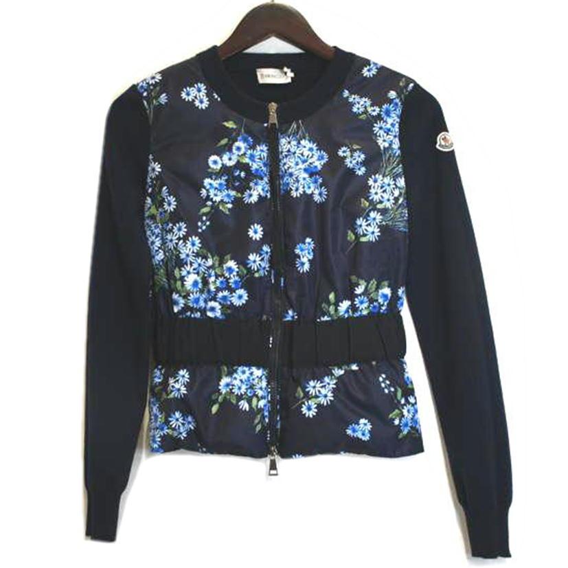MONCLER モンクレール/MAGLIA TRICOT CARDIGAN花柄ブルゾン/XS 