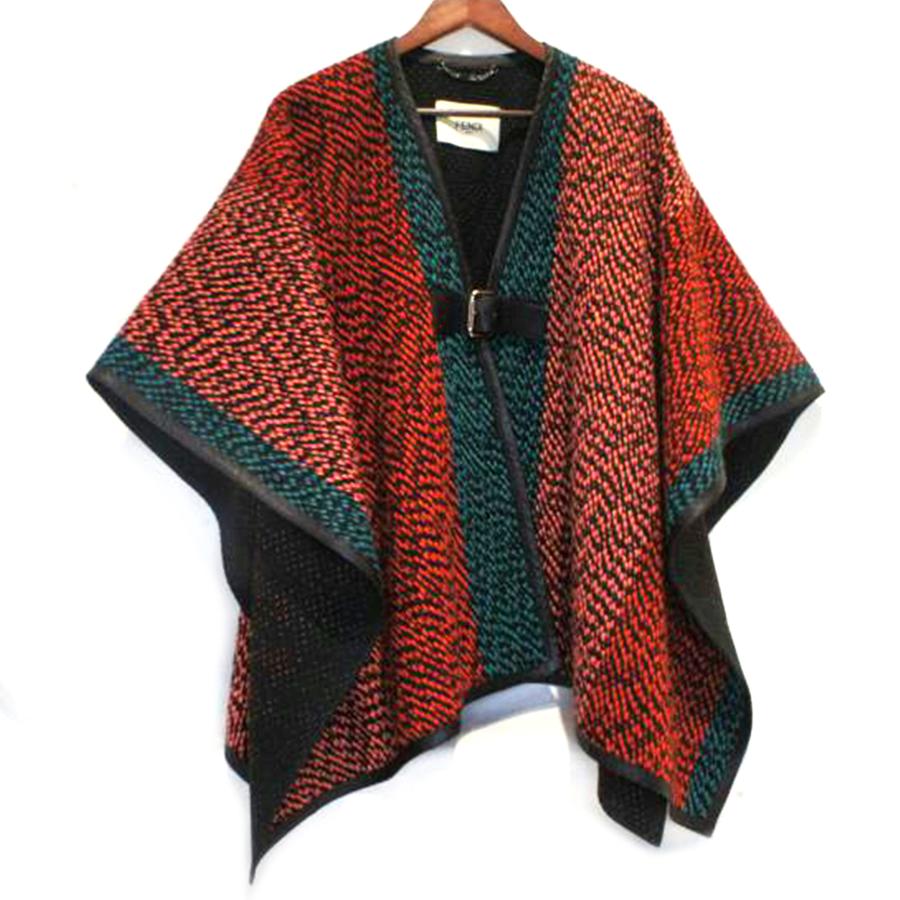 FENDI フェンディニットポンチョタートルネック38