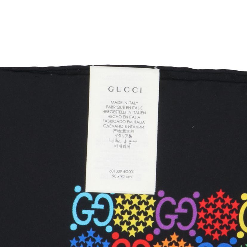 GUCCI グッチ/GGサイケデリックシルクスカーフ/グッチ/Aランク/75 