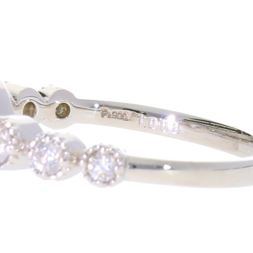 鑑定会】PT900ダイヤリング1.008/0.25ct/#12/リング/Aランク/59【中古  