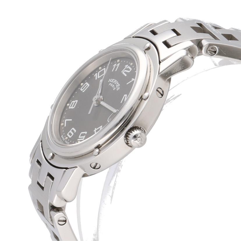 エルメスクリッパーグレー HERMES/エルメス】クリッパー グレー文字盤 レディース時計
