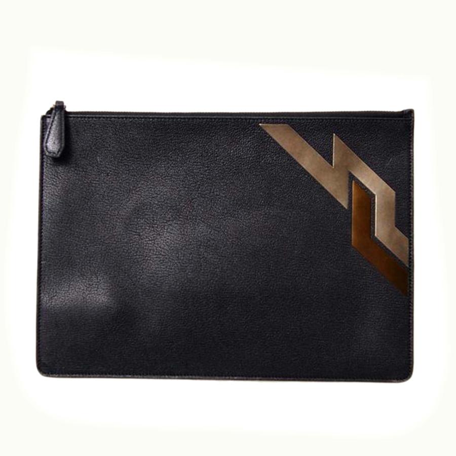 GUCCI dunhill ダンヒル/レザークラッチバッグ/ブランドバック/Aランク 