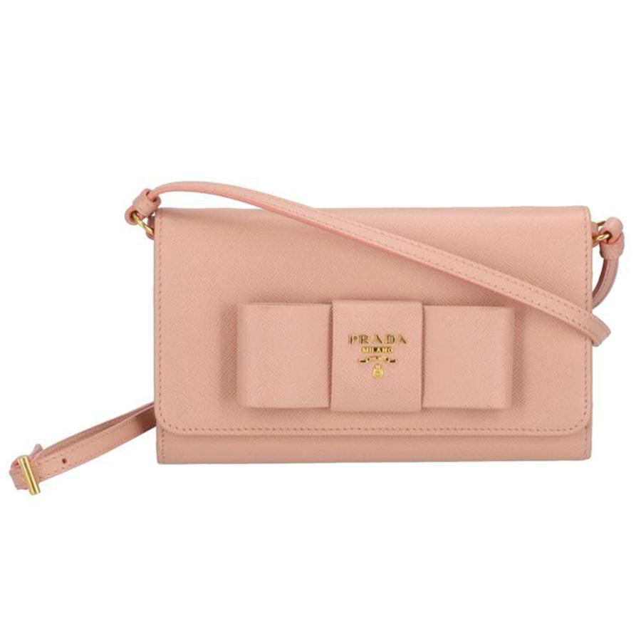 PRADA プラダ/サフィアーノリボンショルダーウォレット/1M1437/224 